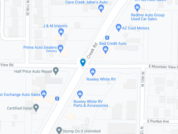 cave creek road and mountain view road map