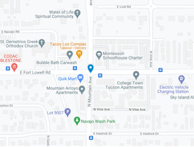 fort lowell road crash map