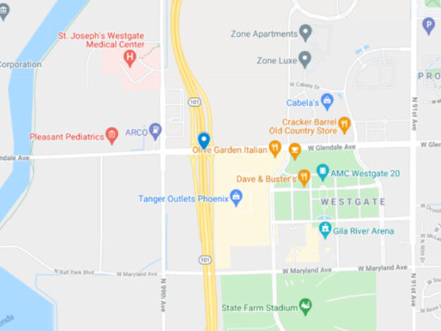 glendale avenue and loop 101 map