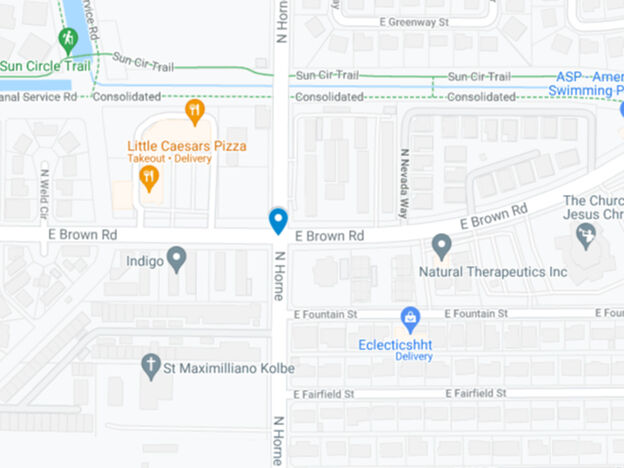 google map of e brown road