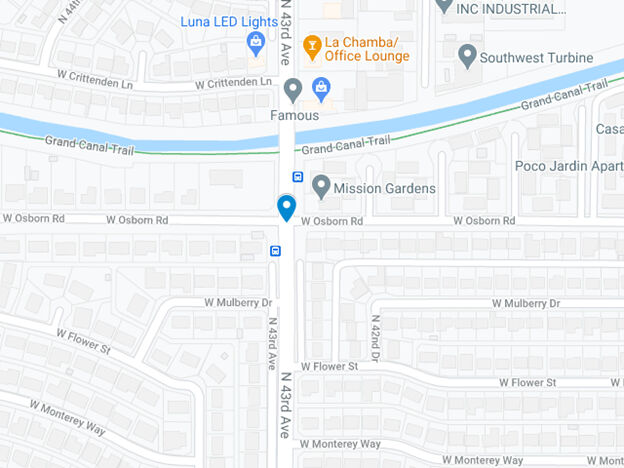 map 43rd ave and Osborne road