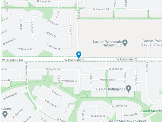 map Baseline Road near Laveen