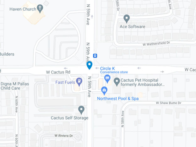 map Cactus Road 59th