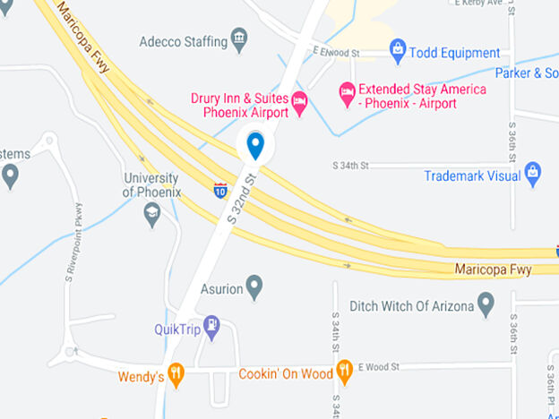map of 32nd street near I 10 in phoenix