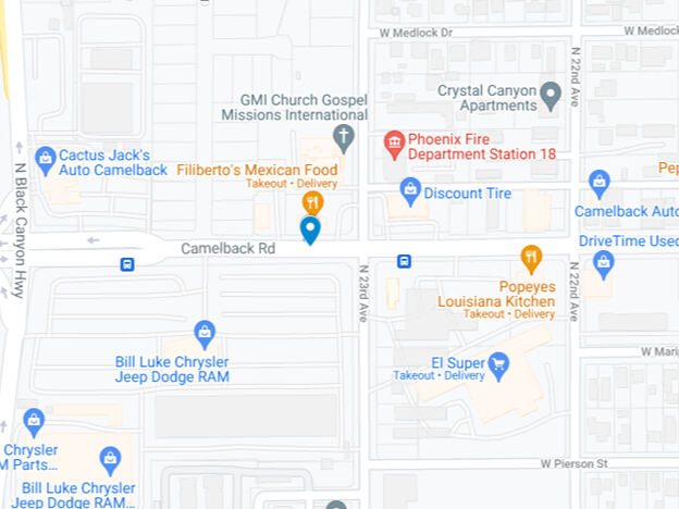 map of intersection north 23rd ave and camelback rd phoenix