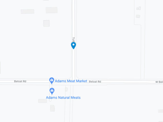 tuthill road just before beloat road map