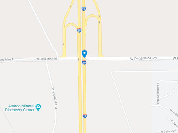 w pima mine road map in tucson