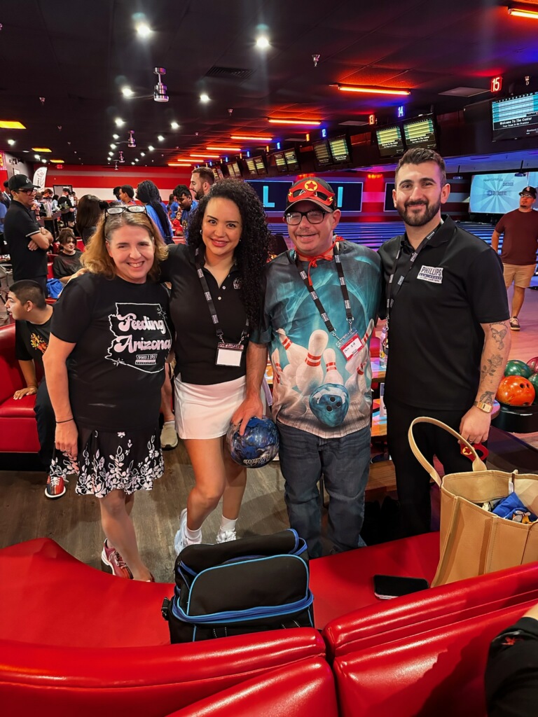 special olympics bowling event team