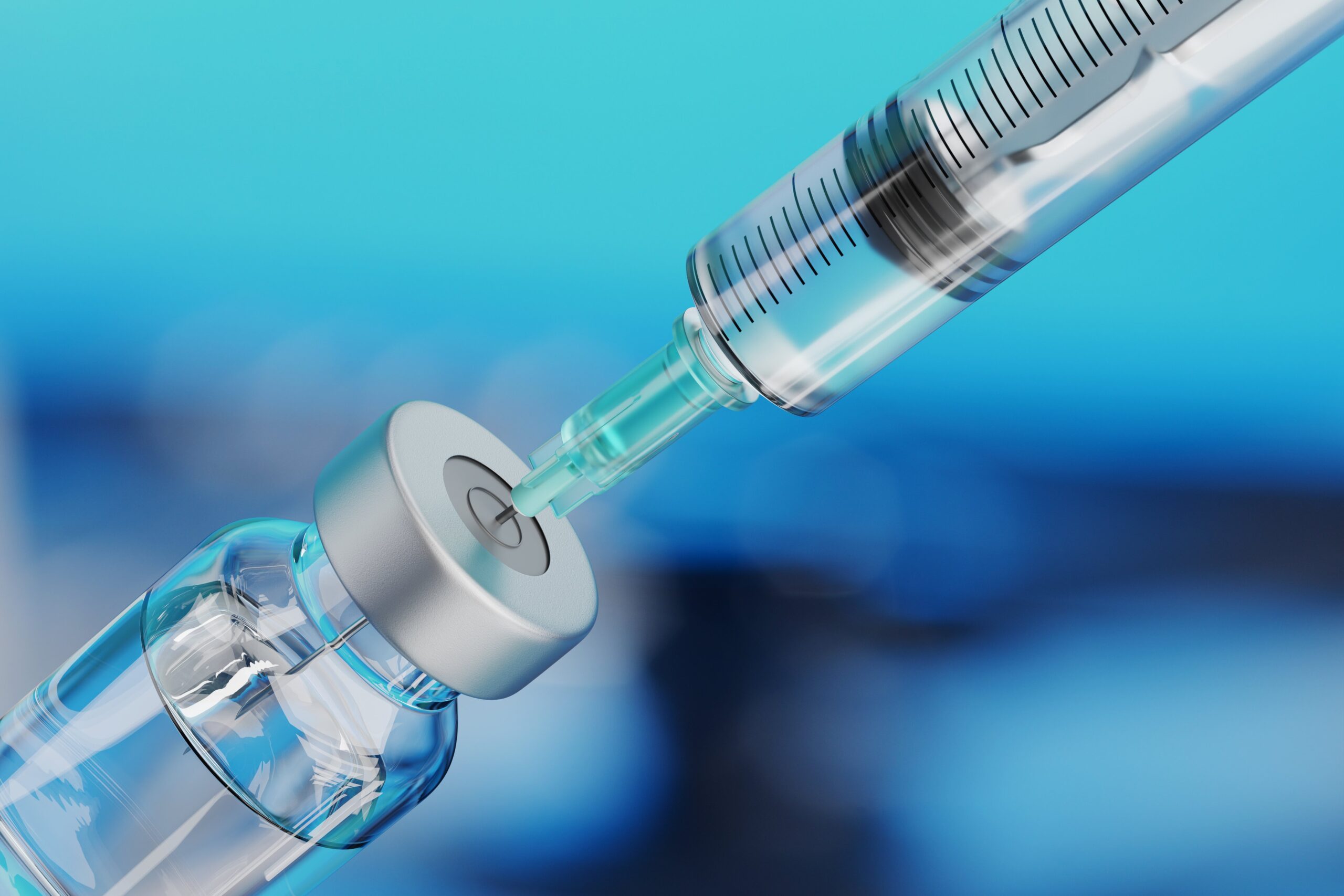 image of injectable medicine being pulled for Risk of Developing Intracranial Meningioma blog post