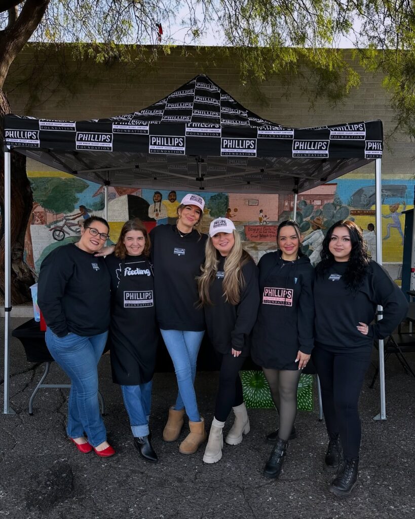 group of volunteers at feeding arizona event in november 2024