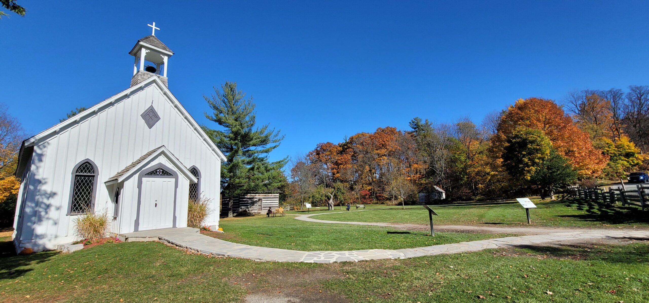 White building of St. George's Anglican Church