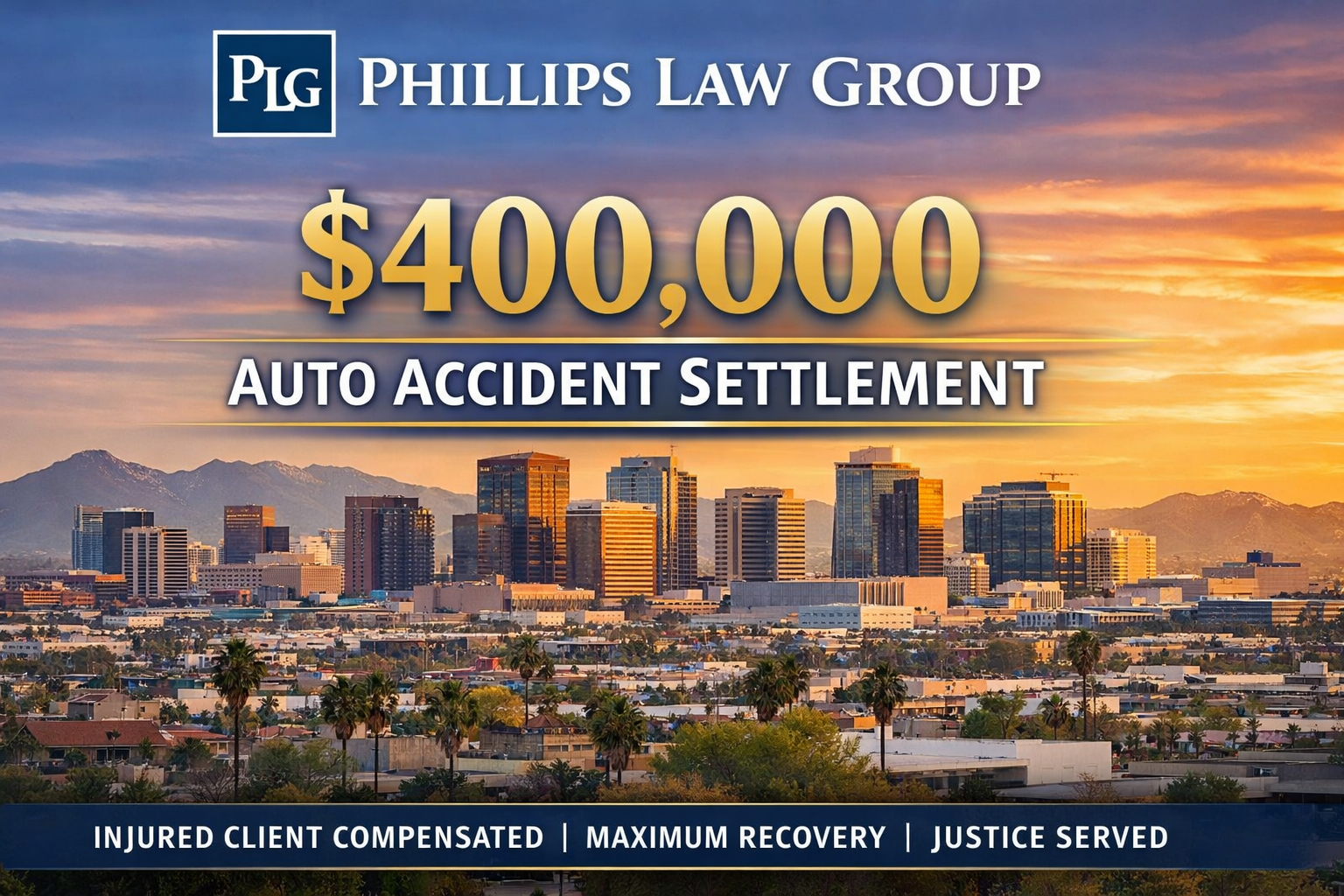 $400,000 Car Accident Settlement in Phoenix, Arizona