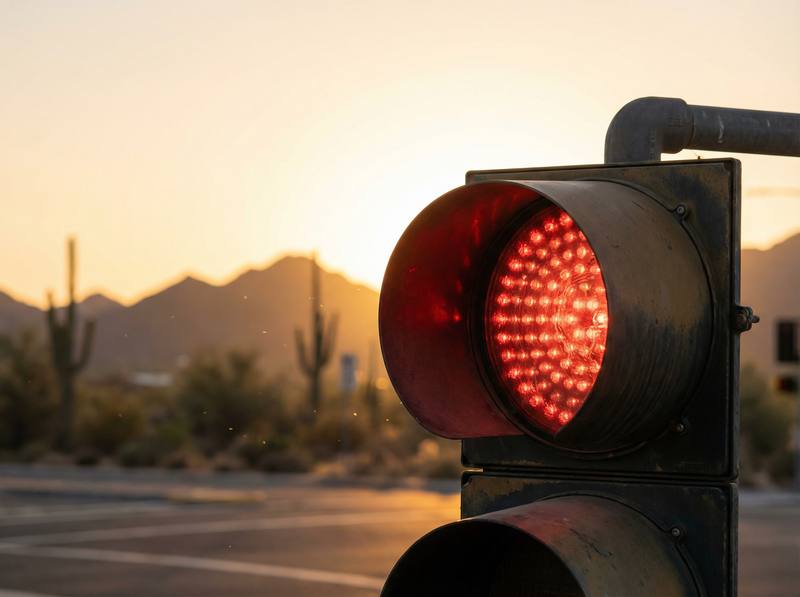 Car accident risk at an intersection in Avondale, AZ