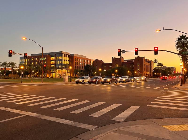Dangerous intersection in Tempe, AZ