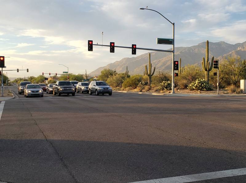 High crash risk intersection in Tucson, AZ