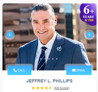 Jeffrey Phillips one of 3 best rated in Phoenix AZ for Personal Injury Lawyers