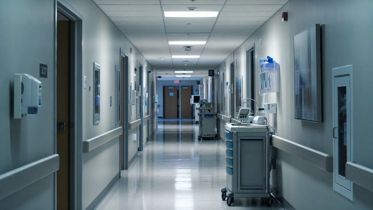 Hospital corridor in Tempe Arizona medical facility