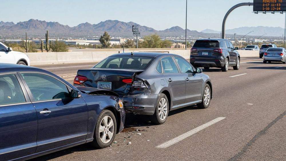Rear-End Collisions on Loop 101 in Peoria: Fault, Injuries, and Your Rights