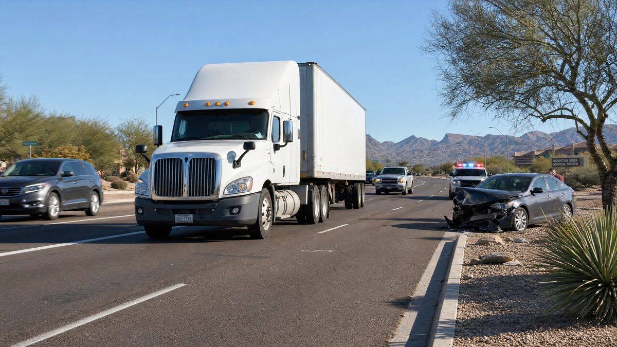 Truck Accidents on Peoria Avenue: What Makes Commercial Crashes Different