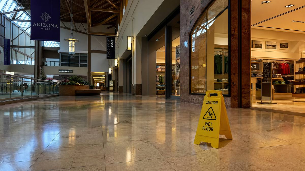 Slip and fall at Chandler Fashion Center mall