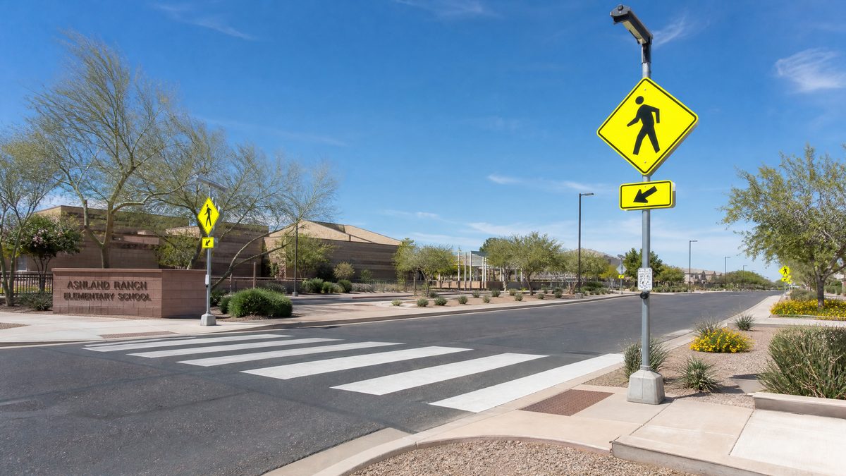Pedestrian accident near Gilbert school and San Tan Village