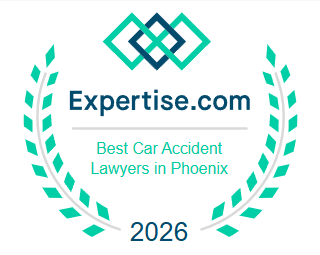 Expertise.com Best Car Accident Lawyers in Phoenix 2026 Award Badge Phillips Law Group