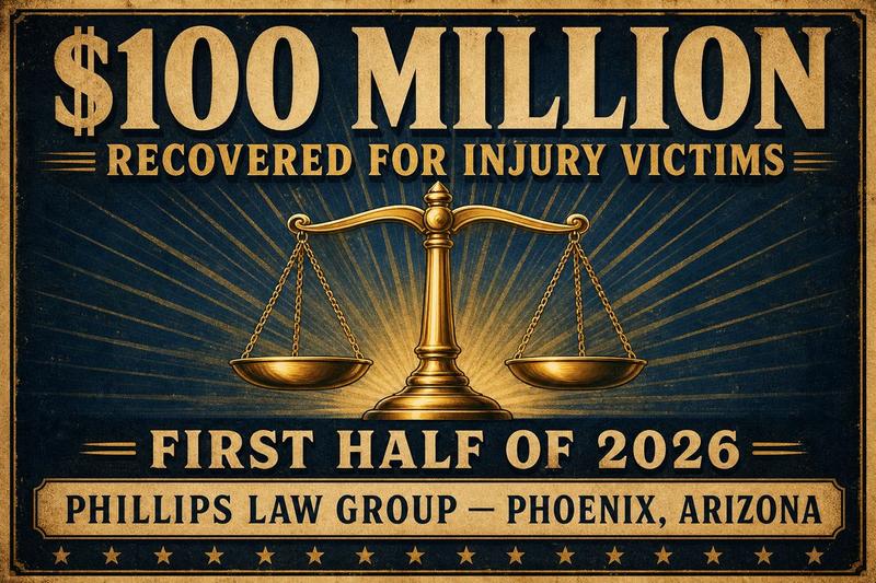 100 Million Recovered for Injury Victims First Half of 2026 Phillips Law Group Phoenix Arizona