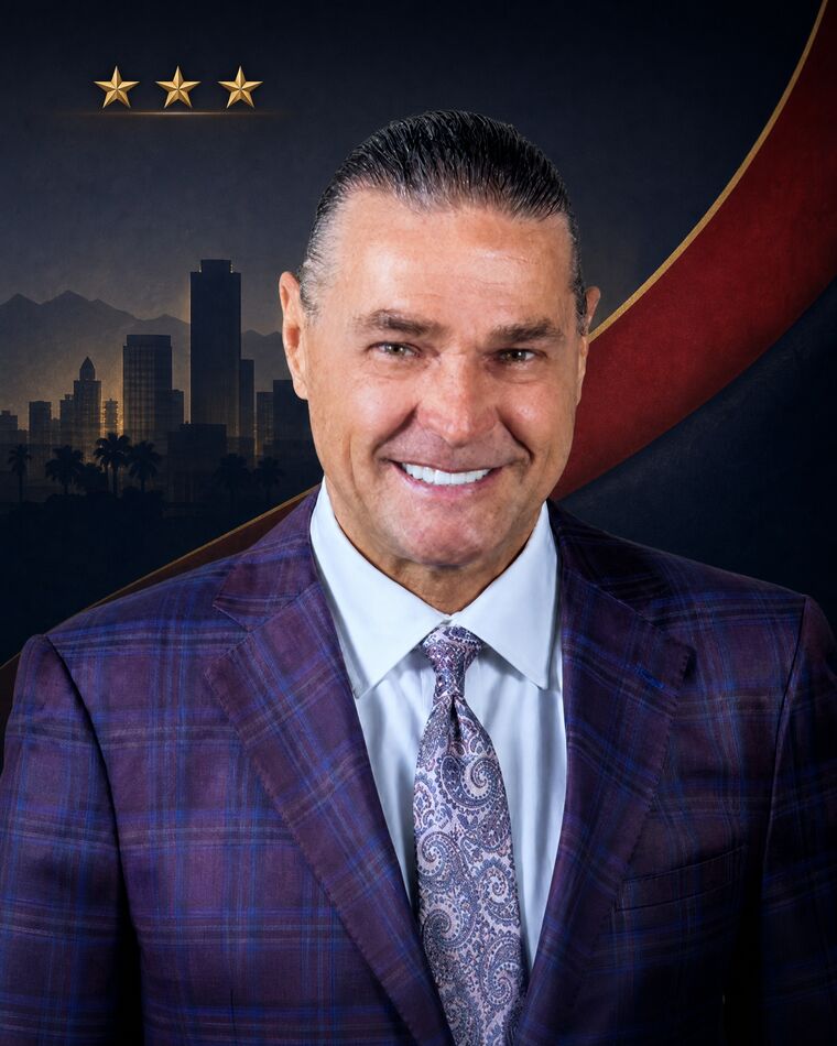 Jeffrey L. Phillips, founding attorney of Phillips Law Group, in a Phoenix recognition portrait for ThreeBestRated’s 2026 Top 3 Personal Injury Lawyers listing