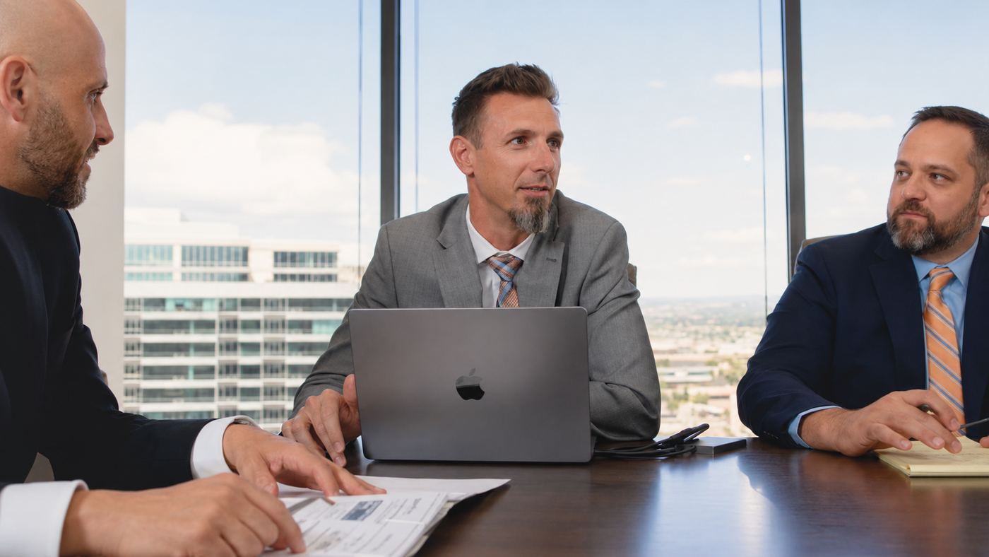 Phillips Law Group attorneys collaborating on Arizona personal injury cases
