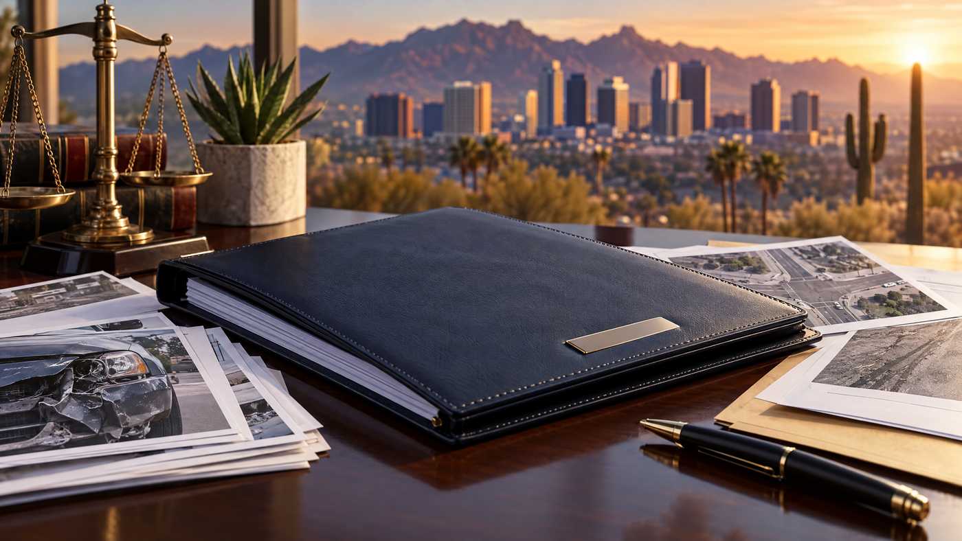 Phoenix legal case records for a $125,844.90 hit-and-run collision settlement