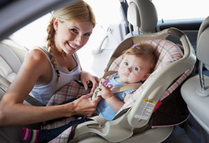 baby in car seat edit