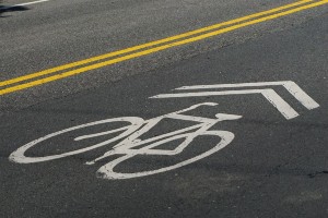 bicycle lane on street