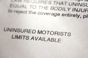 auto insurance document covering uninsured motorist coverage