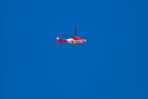 emergency helicopter overhead