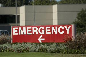 Emergency room sign 