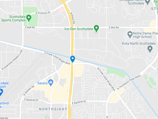 google map of loop 101 in scottsdale