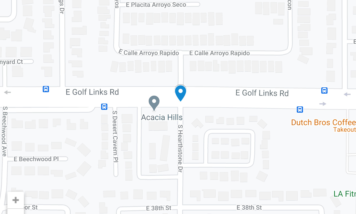 map showing intersection at east golf links road 