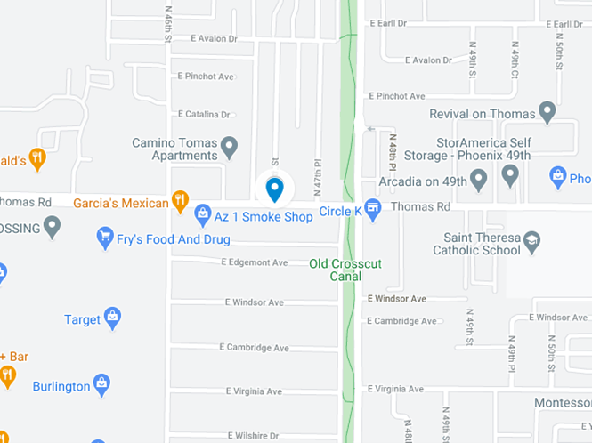 google map image of 47th and thomas road