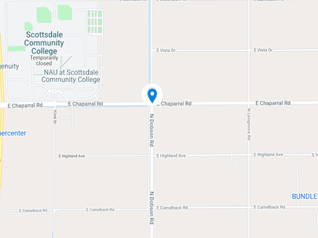 map of area near scottsdale community college