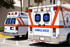 Stock photo of Emergency Medical Services vehicles