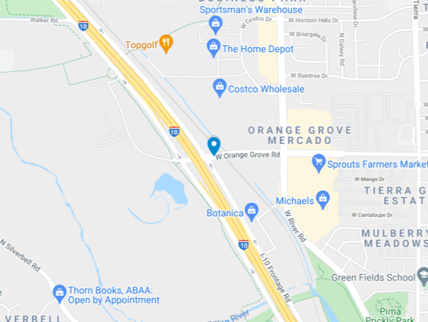 Orange Grove Road map