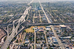 aerial view of the I-10 near Phoenix