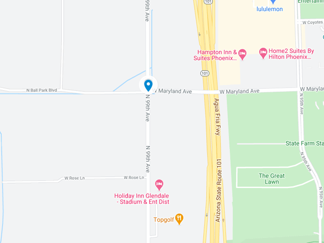 google map image of aqua fria freeway near maryland avenue