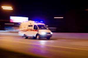 Stock image of an emergency vehicle