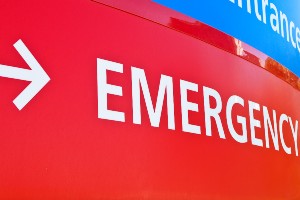 emergency hospital sign