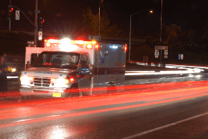Stock image of an ambulance 
